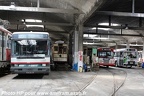 Rapatriement des tramways et autobus encore stockés à l'ancien dépôt du Mongy en 2012